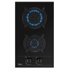 Placas de gas - TEKA Encimera Gas Butano GBC 32000 KLB 2 Fuegos Cristal Negro