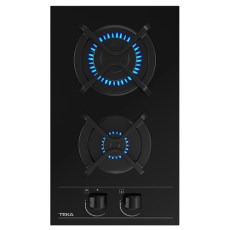 Placas de gas - TEKA Encimera Gas Butano GBC 32000 KLB 2 Fuegos Cristal Negro