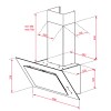 Campanas extractoras - TEKA Campana Inclinada DVT PRO 68660 TBS BK 60cm Cristal Negro