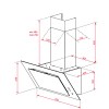 Campanas extractoras - TEKA Campana Inclinada DVT Pro 78660 TBS 70cm Cristal Negro