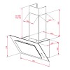 Campanas extractoras - TEKA Campana Inclinada DVT Pro 78660 TBS 70cm Cristal Blanco