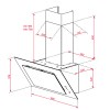 Campanas extractoras - TEKA Campana Inclinada DVT Pro 98660 TBS BK 90cm Cristal Negro