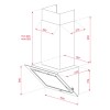 Campanas extractoras - TEKA Campana Inclinada DLV 99677 TOS CONECT 90cm Cristal Negro