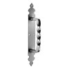 Manillones, pomos y llamadores de forja - Manillón con Placa Liso 112L 275x40 mm Plata Vieja