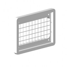 Ventilación - Ventana Rejilla Exterior 173x83mm Blanco