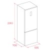 Frigoríficos - TEKA Frigorífico RBF 88670 GBK 2 Puertas Cristal Negro