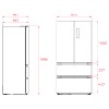 Frigoríficos - TEKA Frigorífico French Door RFD 77825 4 Puertas Cristal Negro