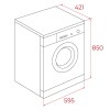 Lavadoras - TEKA Lavadora WMK 40740 Carga Frontal 7 Kg Inox