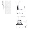 Herraje para mueble - Soporte Unión PK2 Zincado