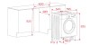 Lavadoras - TEKA Lavadora Secadora LSI6 1480 Integrable Carga Frontal 8 Kg Blanco