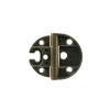Bisagras Varias - Bisagra Regulable Estilo Provenzal sin Remates 35x18 mm Cuero