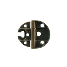 Bisagras Varias - Bisagra Regulable Estilo Provenzal sin Remates 35x18 mm Cuero