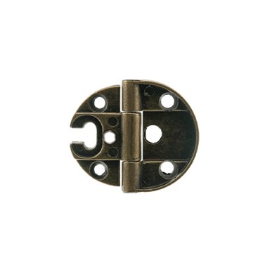 Bisagras Varias - Bisagra Regulable Estilo Provenzal sin Remates 35x18 mm Cuero