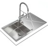 Fregaderos - TEKA Fregadero Brooklyn 50 M-XP 1C 1E Reversible Inox