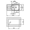 Fregaderos - TEKA Fregadero Universe 60 T-XP 1½C 1E Inox