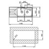Fregaderos - TEKA Fregadero Universe 80 T-XP 2C 1E Inox
