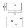 TEKA Fregadero Tegranite+ Square 72.40 TG Negro