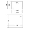 TEKA Fregadero Tegranite+ Square 50.40 TG Negro