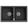 Fregaderos - TEKA Fregadero Stone 90B-TG 2C Negro