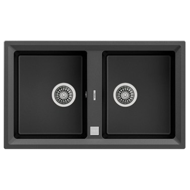 Fregaderos - TEKA Fregadero Stone 90B-TG 2C Negro
