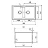 Fregaderos - TEKA Fregadero Stone 90 B-TG 2C Blanco