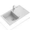 Fregaderos - TEKA Fregadero Stone 50 B-TG 1C 1E Reversible Blanco