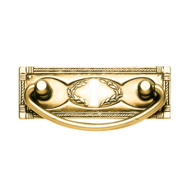 Asas y anillas mueble - Asa Cómoda con Placa M1160000 OLU 96x42 mm con Bocallave