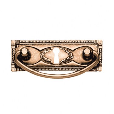 Asas y anillas mueble - Asa Cómoda con Placa M1160000 VP 96x42 mm con Bocallave