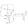 TEKA Grifo Monomando MTP 984 Abatible 90º Cromo Brillo