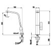 TEKA Grifo Cocina Caño Alto ICC 915 Titanium