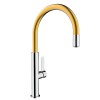 TEKA Grifo Monomando Caño Alto FOT 995 Cromo y Dorado