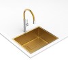 TEKA Grifo Monomando Caño Alto FOT 995 Cromo y Dorado