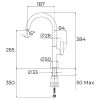 TEKA Grifo Cocina Caño Alto OVAL 915 Negro