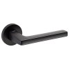 Juego Manivelas con Roseta 117 R8 LOG.GIC BK Negro Mate