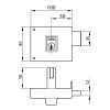 Cerradura Sobreponer Yale 124 100mm Derecha Marrón