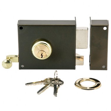 Cerradura Sobreponer 125A 80mm Cilindro Redondo Derecha