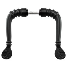 Manivelas de forja - Juego Manivelas 130 sin Roseta Aluminio Negro Mate