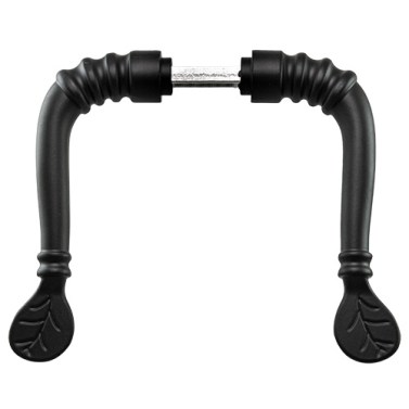Manivelas de forja - Juego Manivelas 130 sin Roseta Aluminio Negro Mate