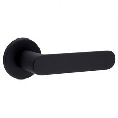 Juego Manivelas con Roseta 1320 Shape Negro Mate
