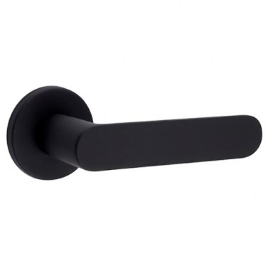Juego Manivelas con Roseta 1320 Shape Negro Mate
