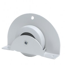 Ruedas - Rueda Pebera Placa Embutir para Cama Nido Gris