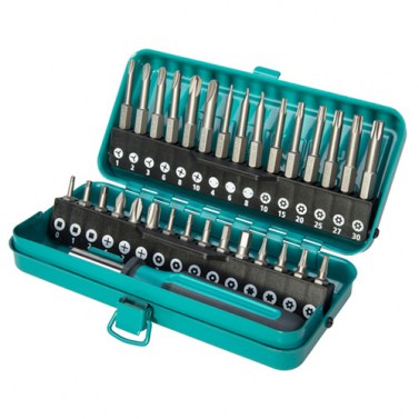 Destornilladores - Caja de Puntas Atornillado de Seguridad WOLFCRAFT 31 Piezas