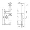 Protector para Picaporte 70x18 mm Blanco