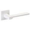 Juego Manivelas con Roseta Cuadrada 147 R8C Fila Blanco Mate