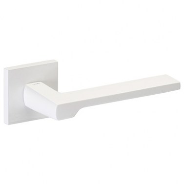 Juego Manivelas con Roseta Cuadrada 147 R8C Fila Blanco Mate