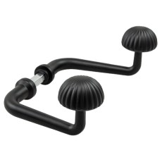 Manivelas de forja - Juego Manivelas 160 sin Roseta Aluminio Negro Mate