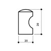 Pomos mueble - Pomo Muesca D20 Inox