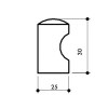 Pomos mueble - Pomo Muesca D25 Inox