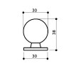 Pomos mueble - Pomo Bola 1626 D30 Inox
