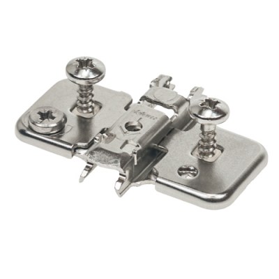 BLUM Base Bisagra Cruz 8,5 mm con Excéntrica y Tacos 5 mm